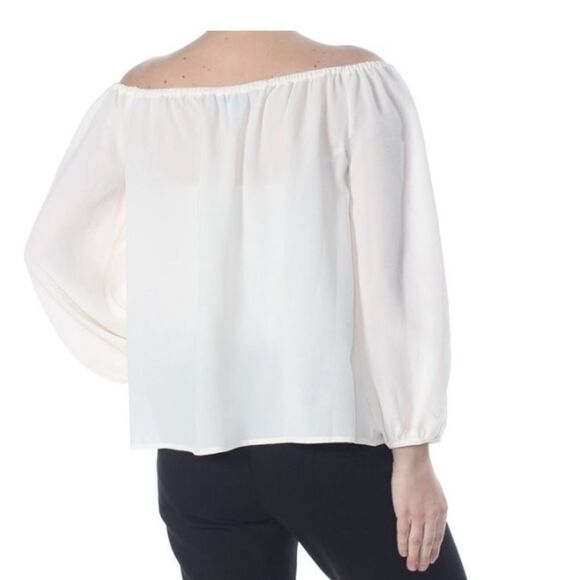 CeCe Ladder Stitch Off-The-Shoulder Blouse side large - new with tags! - Picture 3 of 7